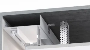 Ниша для штор из БК 100 с уголком FerGipps (м.п.)