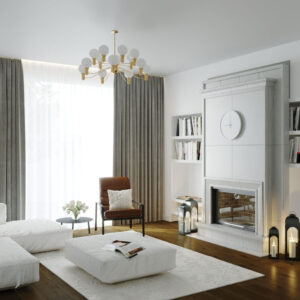 Скрытый карниз для штор СК 60 белый матовый